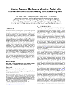 Making Sense of Mechanical Vibration Period with Sub