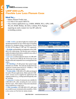 LMR-600-LLPL - Times Microwave