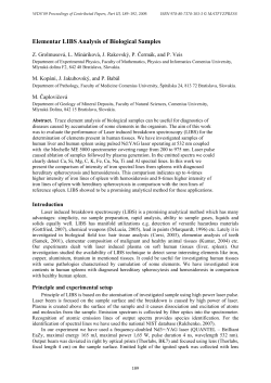 Elementar LIBS Analysis of Biological Samples