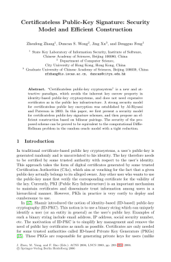 Certificateless Public-Key Signature: Security Model and Efficient