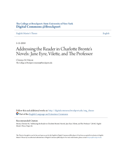 Addressing the Reader in Charlotte Bronte`s Novels: Jane Eyre