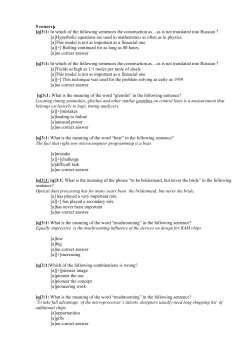 5 семестр [q]3:1: In which of the following sentences the