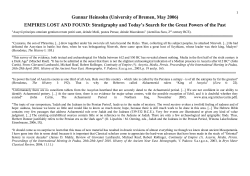 Heinsohn: Stratigraphy and Search for Empires: Southern Mesopot