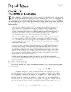 The Battle of Lexington