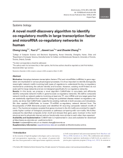 A novel motif-discovery algorithm to identify co
