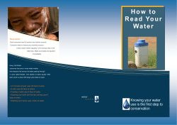 How to read your water meter