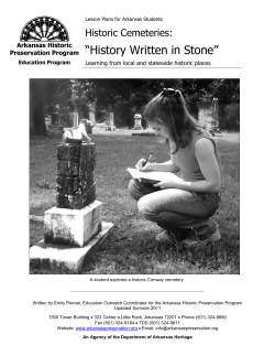 History Written in Stone - the Arkansas Historic Preservation Program
