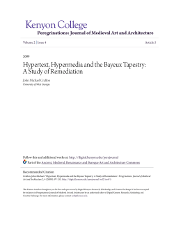 Hypertext, Hypermedia and the Bayeux Tapestry: A
