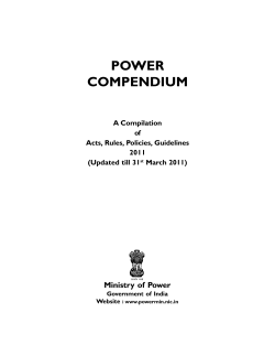 Power Compendium - Ministry of Power