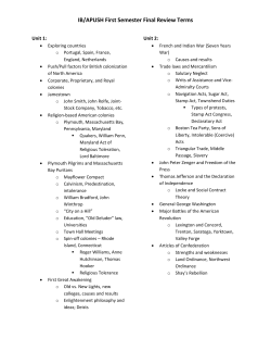 IB/APUSH First Semester Final Review Terms