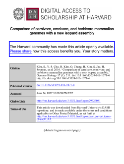 Comparison of carnivore, omnivore, and herbivore mammalian