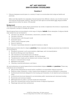 ap&reg; art history 2009 scoring guidelines - AP Central