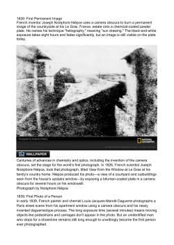 history of photography