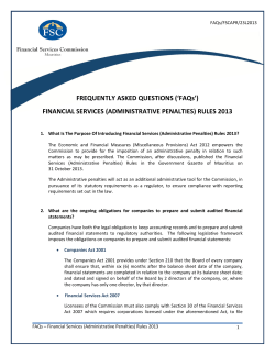 (Administrative Penalties) Rules 2013