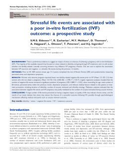 Stressful life events are associated with a poor in