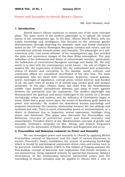 Power and Sexuality in Henrik Ibsen`s Ghosts