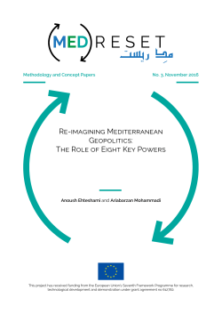 Re-imagining Mediterranean Geopolitics: The Role of Eight Key