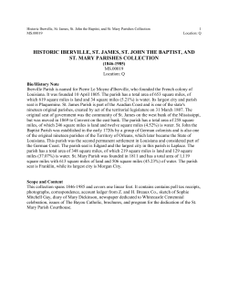 Historic Iberville, St. James, St. John the Baptist, and