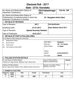 Electoral Roll - 2017
