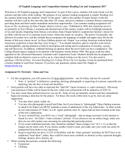 AP English Language and Composition Summer Reading List and