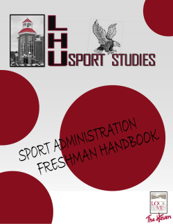 Freshman Handbook - Lock Haven University