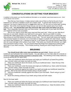 congratulations on getting your braces - Brace