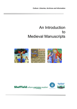 An introduction to medieval manuscripts