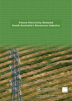 Future Electricity Demand South Australia`s Resources