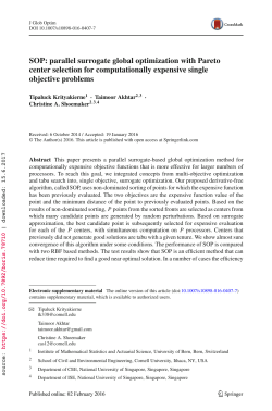 SOP: parallel surrogate global optimization with Pareto center