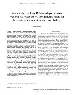 Science-Technology Relationships in Sino