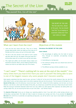 The Secret of the Lion