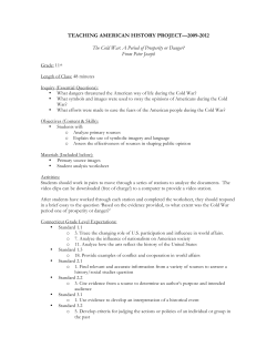 The Cold War - Teaching American History