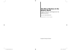 Role of Business in the Modern World