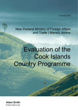 Read the Cook Islands Programme evaluation
