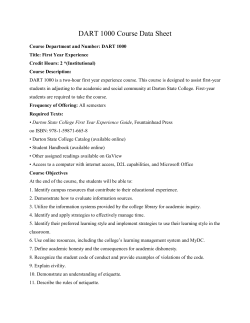 DART 1000 Course Data Sheet