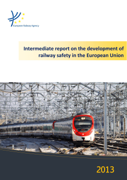 Intermediate report on - European Railway Agency