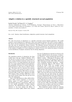 Adaptive evolution in a spatially structured asexual
