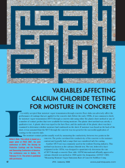 Variables Affecting Calcium Chloride Testing for