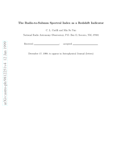The Radio-to-Submm Spectral Index as a Redshift Indicator