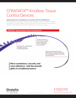 STRATAFIX™ Knotless Tissue Control Devices