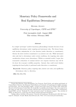 Monetary Policy Frameworks and Real Equilibrium Determinacy