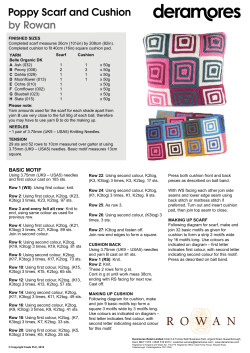 by Rowan Poppy Scarf and Cushion