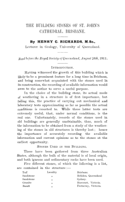 the building stones of st. john`8 cathedral. brisbane.