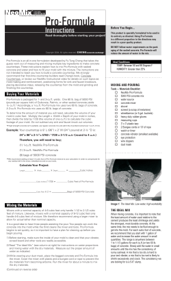 Pro-Formula - Concrete Exchange