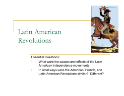Latin American Revolutions