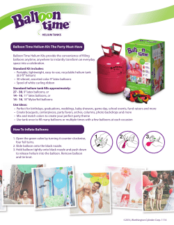 Balloon Time Helium Kit - Worthington Industries