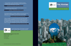 Clear Advantage: Building Shareholder Value