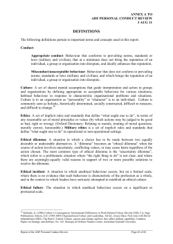 Annexes and appendices