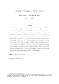 Liquidity premium in CDS markets