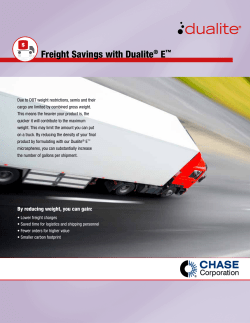 Freight Savings with Dualite&reg; E